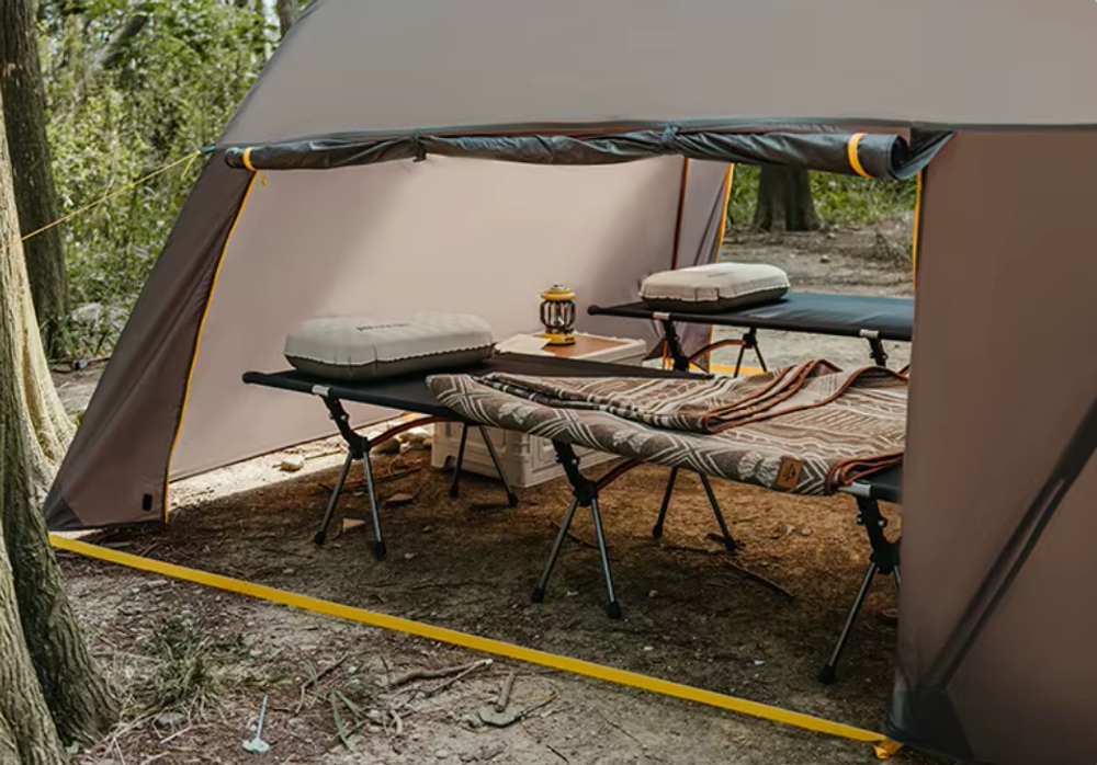 Палатка Naturehike KOTA 6, 6-местная, алюминиевый каркас, серо-коричневая