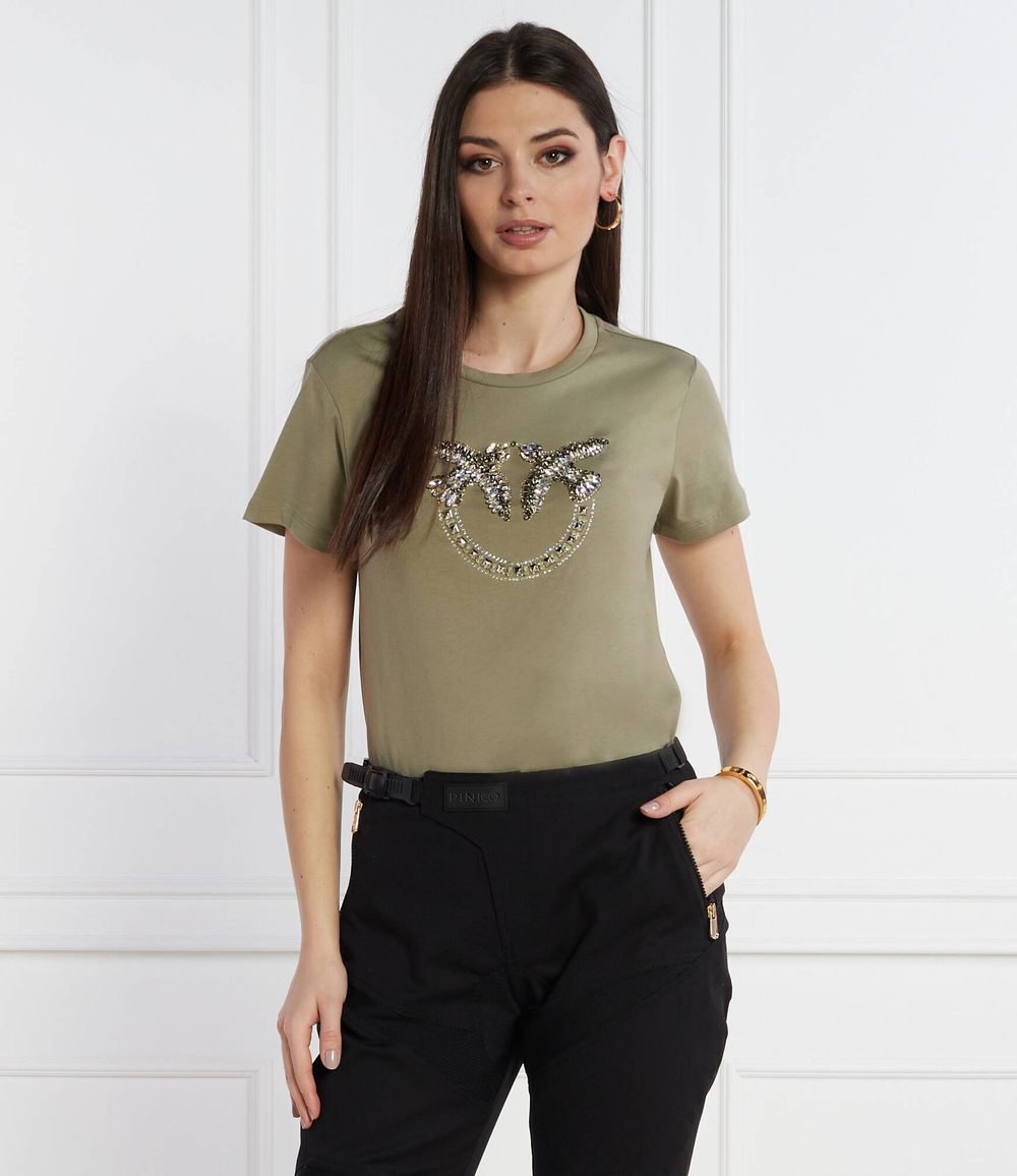 Футболка Pinko - зеленый(100535 A1R7)