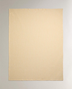 Zara Home - Полосатое хлопковое шифоновое одеяло, разноцветный, 140x190 см