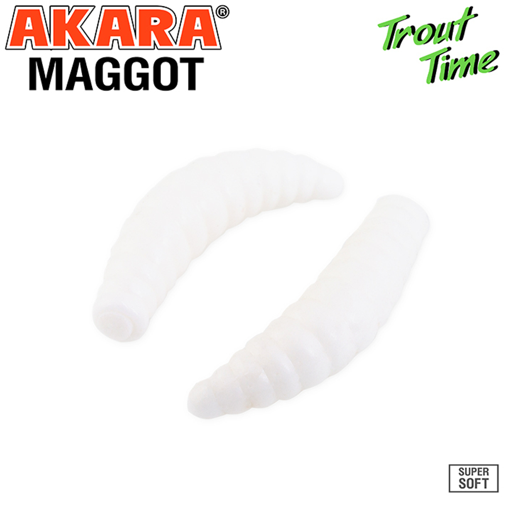 Силиконовая приманка Akara Trout Time MAGGOT 1,3 Cheese 02T (12 шт.)