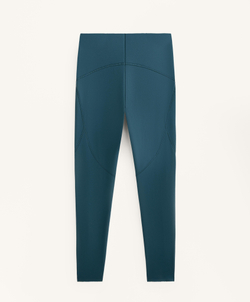 OYSHO Компрессионные легинсы Compressive Basic до щиколотки, длина 65 см, морской темно-синий