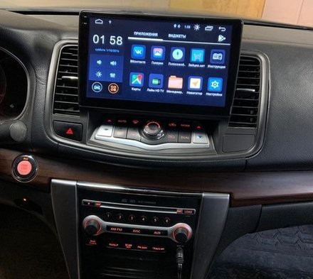 Магнитола для Nissan Teana J32 2008-2013 (ШГУ монохром) - FarCar DX1076M-A монитор 10.36" IPS на Android 13, 4+64Гб, CarPlay