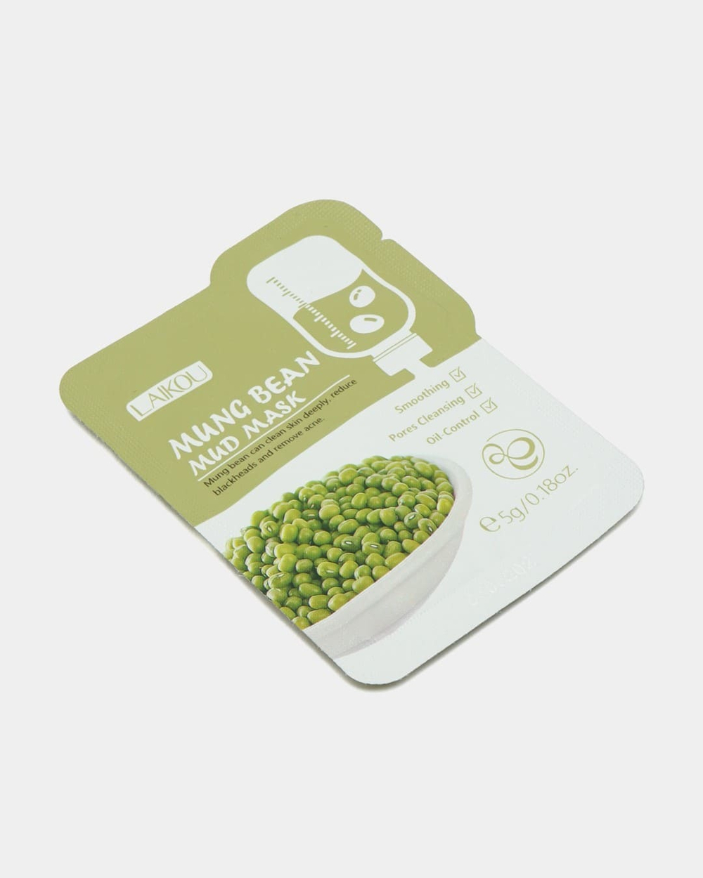 Глиняная маска для лица с бобами мунг