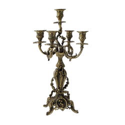 Bello De Bronze Канделябр Голфино 5-ти рожковый, антик