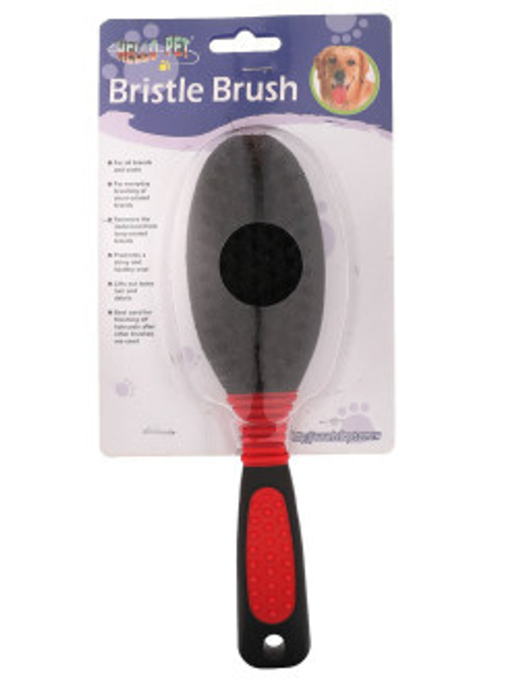 Hello Pet щетка для кошек и собак с натуральной щетиной