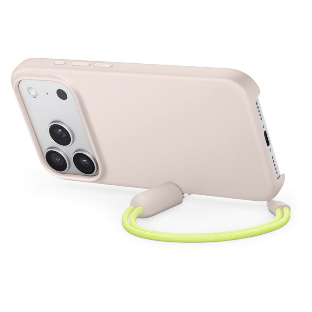 Пластиковый чехол MagSafe с ремешком-подставкой Beats Kickstand Case для iPhone 17 Pro Тонкий матовый гибридный поликарбонатный чехол с сенсорной накладкой для Контроллера камеры и съёмным ремешком