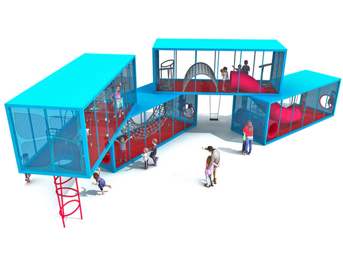 Игровой комплекс СТРОЙКА КВАДРО 4 сегмента