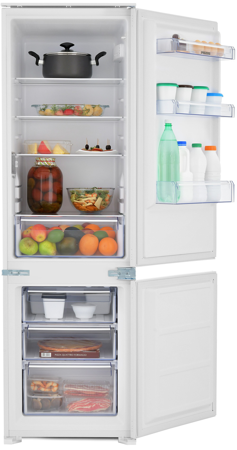 Встраиваемый двухкамерный холодильник Pozis RK-256 BI