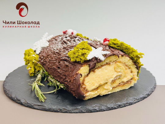 ХИТ! Торт РОЖДЕСТВЕНСКОЕ ПОЛЕНО - практический мастер-класс