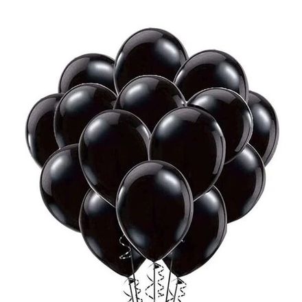 Фонтан черных шаров - 15 шариков
