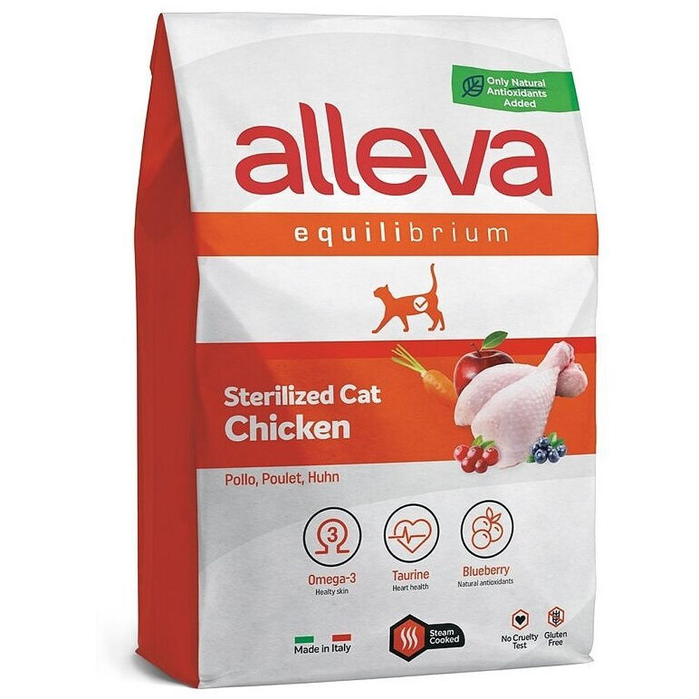 Корм для взрослых кошек Аллева Эквилибриум с курицей (Фасовка, Цена за 1кг)