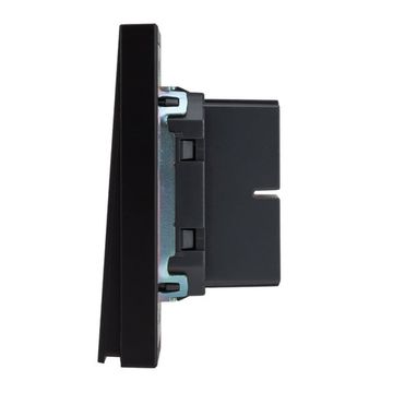 Выключатель STRONG 2 кл перекрестный (переключатель) 10А с/у антрацит KRANZ