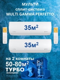 Мульти-сплит-система Royal Clima MULTI GAMMA PERFETTO на 2 комнаты (35+35)