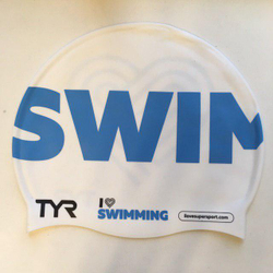 Плавательная шапочка Swimming White (белая)