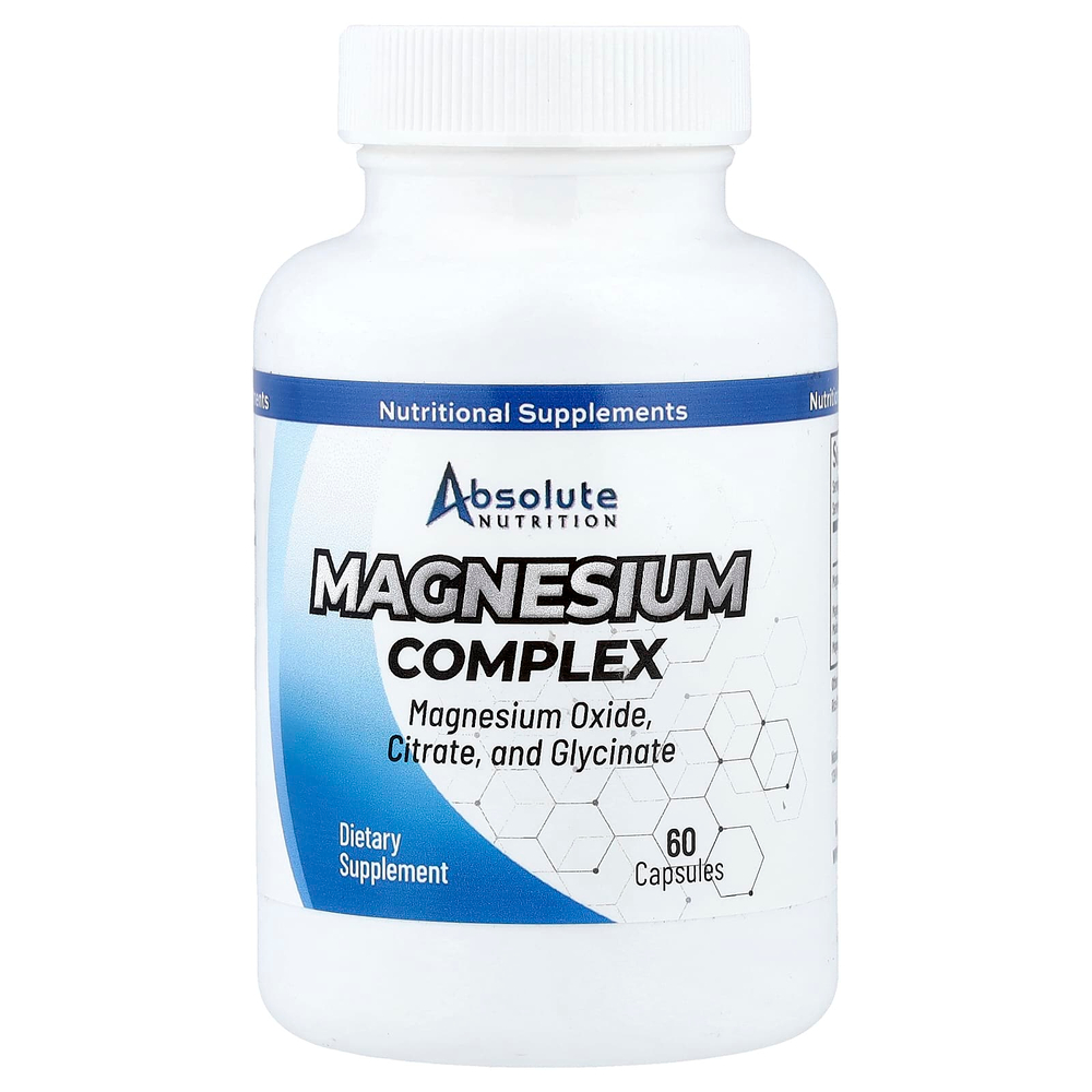Absolute Nutrition, Комплекс магния, 60 капсул (250 мг в каждой капсуле)