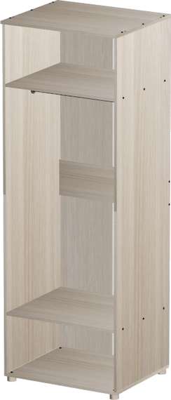 Шкаф для одежды без дверей глубиной 600 Стандарт Про ясень шимо светлый