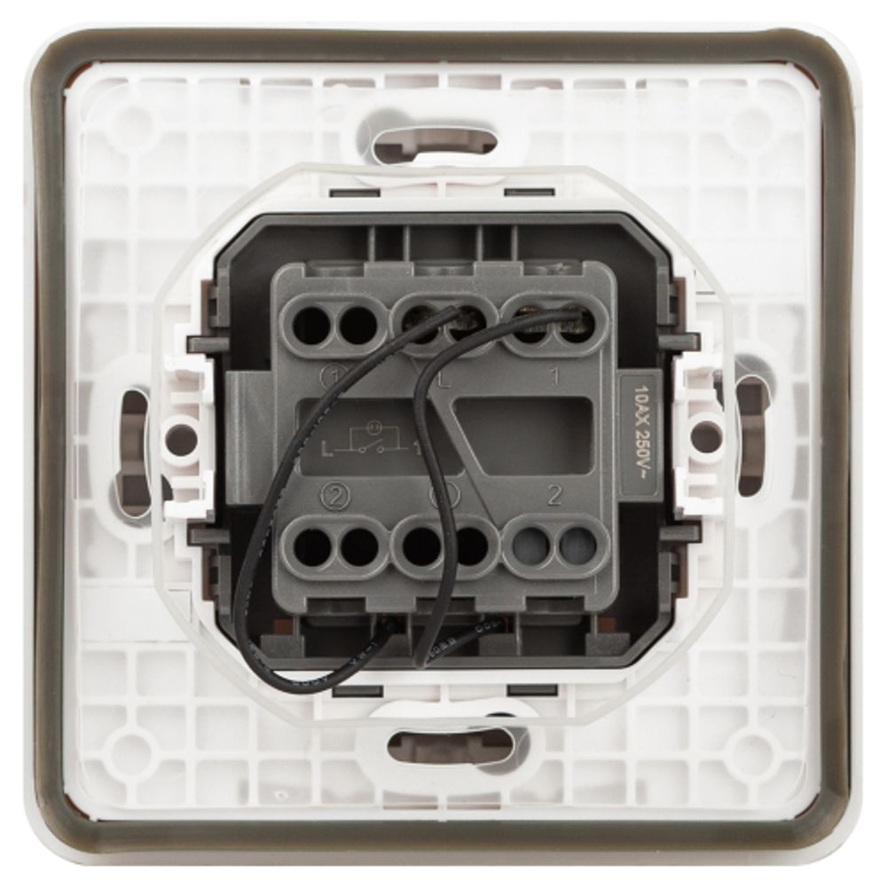 Выключатель ЭРА Эксперт 11-1522-01 с подсветкой IP55, 10АХ-250В, СУ, белый