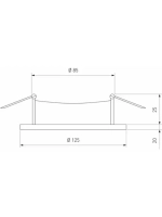 Точечный светильник 3025 GX53 CL прозрачный