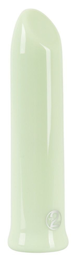 Зеленая вибропуля Shaker Vibe - 10,2 см.