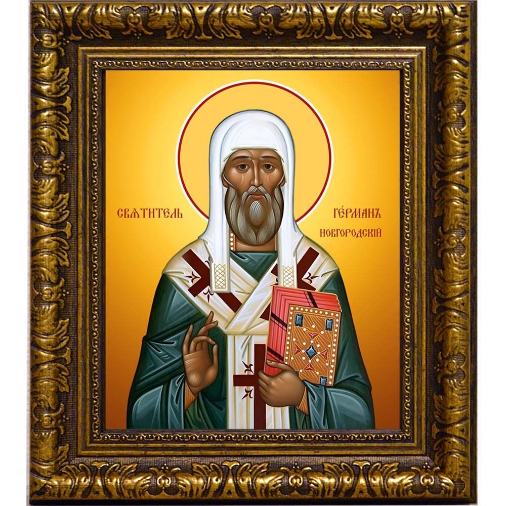 Герман Новгородский святитель. Икона на холсте.