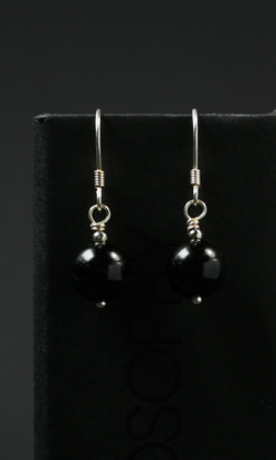 Серьги "Memo about Career" из турмалина короткие серебро 925