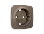 OP6360 Лицевая панель OMEGA (Темная бронза матовый) для электрической розетки с/з QUANT