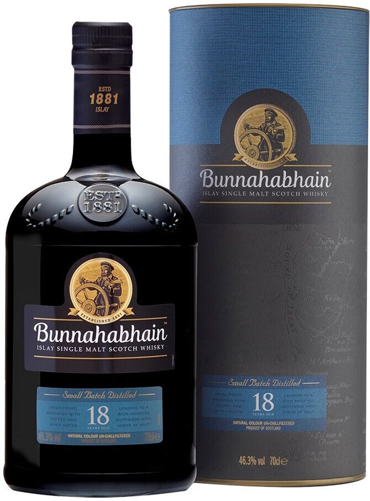 Виски Bunnahabhain aged 18 years, gift box, 0.7 л