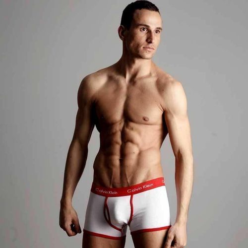 Мужские трусы хипсы Calvin Klein 365 White Red Boxer