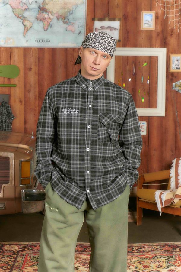 Рубашка Human Flannel Black - фото 1