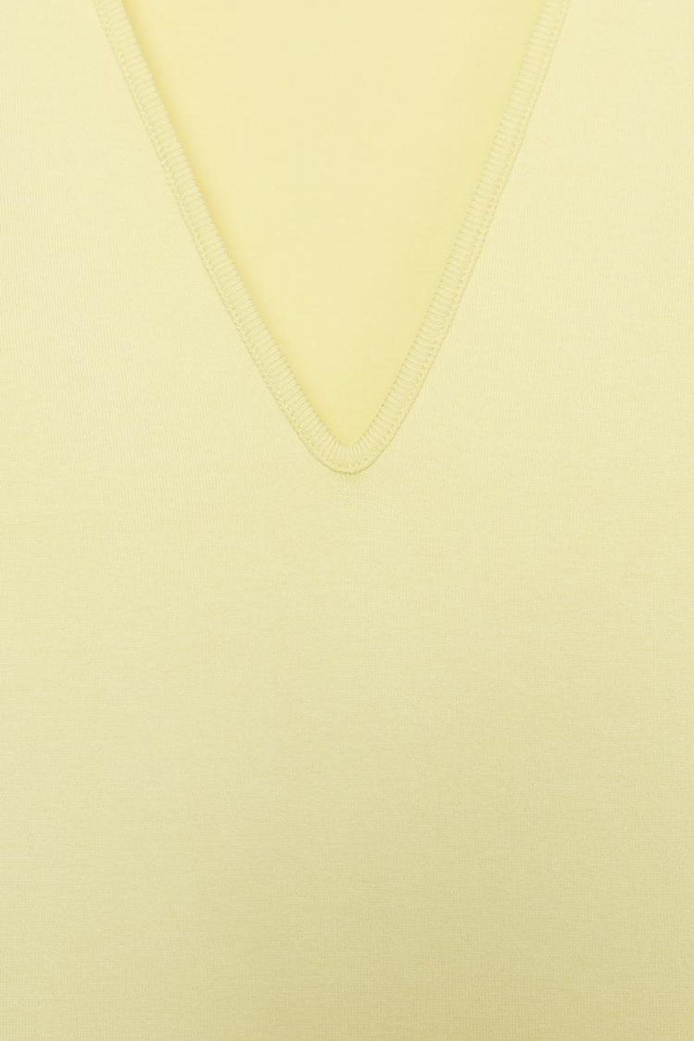 ZARA КОРОТКОЕ ПЛАТЬЕ С V-ОБРАЗНЫМ ВЫРЕЗОМ, ЖЕЛТЫЙ