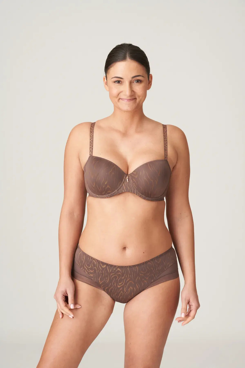PRIMADONNA Twist Penn Station Бюстгальтер-балконет, коричневый