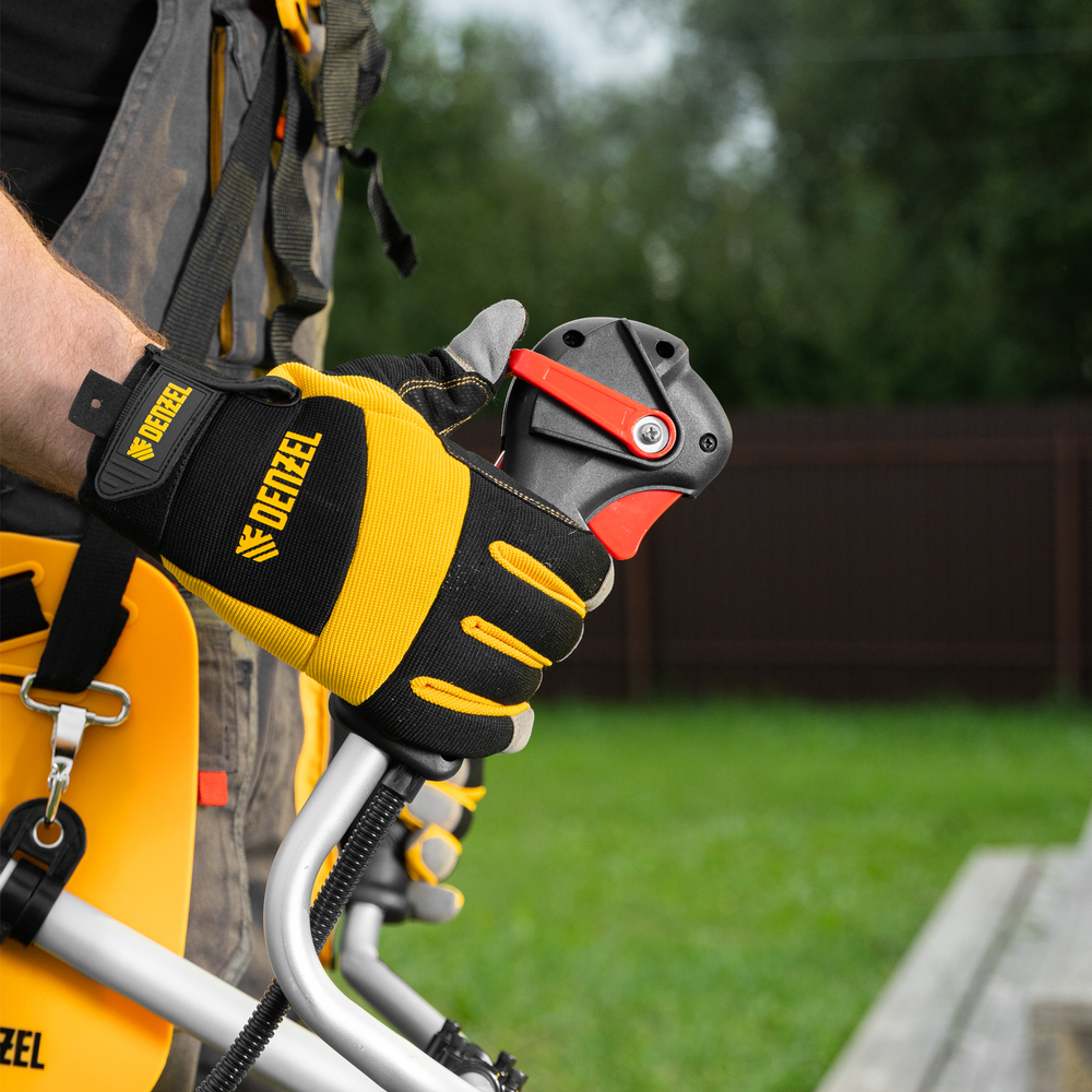 Триммер бензиновый DGT 520S, 52 см3, 3 л. с, разъемная штанга, состоит из 2 частей Denzel