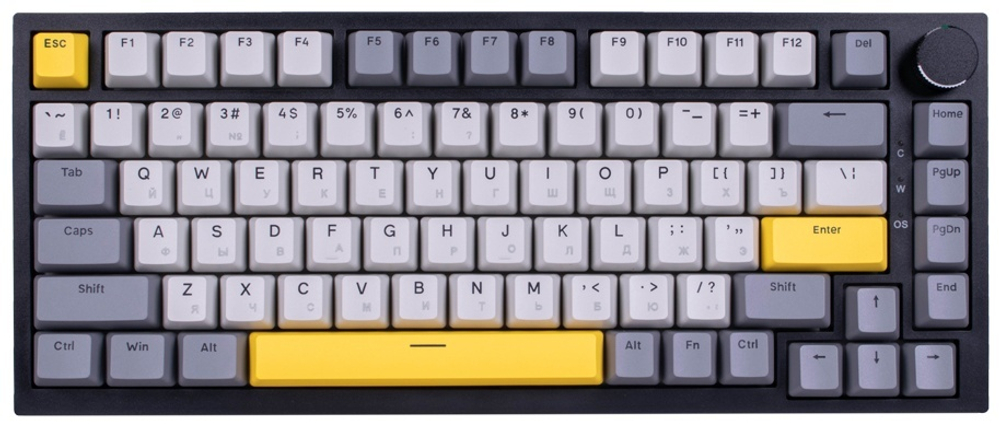 Клавиатура Ajazz AK820/Moon/GWY черный