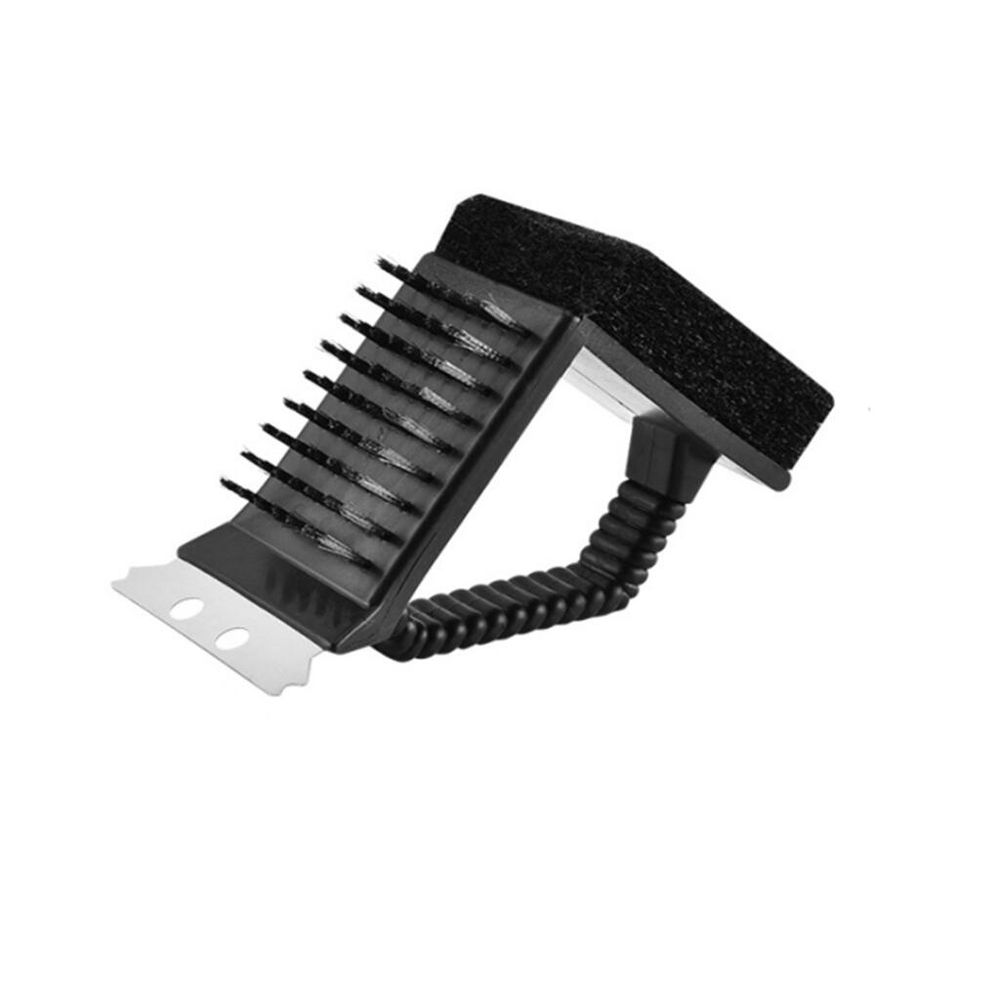 Щетка для чистки гриля 6,4*7,8*15 см "Три в одном" пластиковая с металлической щетиной P.L.