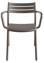 Кресло пластиковое Papatya Hisar-K, тортора