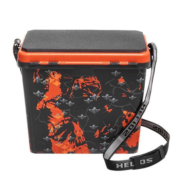 Ящик рыболовный зимний SHARK односекционный оранжевый (HS-IB-19-SHO-1) Helios