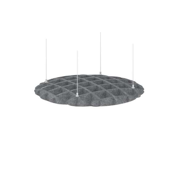 AcustiX Потолочная декоративная конструкция круглая VE.PDK-KR-500 Морская Галька 500*500*80