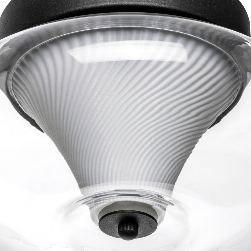 612017 Люстра PALERMO 8W LED 350LM G ЧЕРНЫЙ/ПРОЗРАЧНЫЙ 3000K