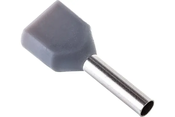 Наконечник Navigator Е2 0,75-8 втулочный изолированный серый (упаковка 50шт) 38573