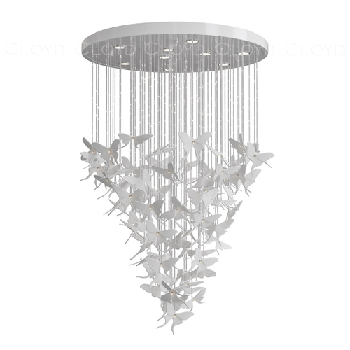 Люстра Cloyd TROPICA C9 / выс. 120 см - керамика - белый (арт.11531)