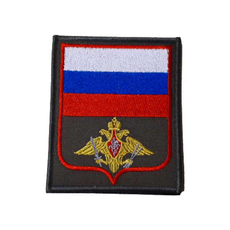 Шеврон нарукавный РВСН (олива,красный кант)