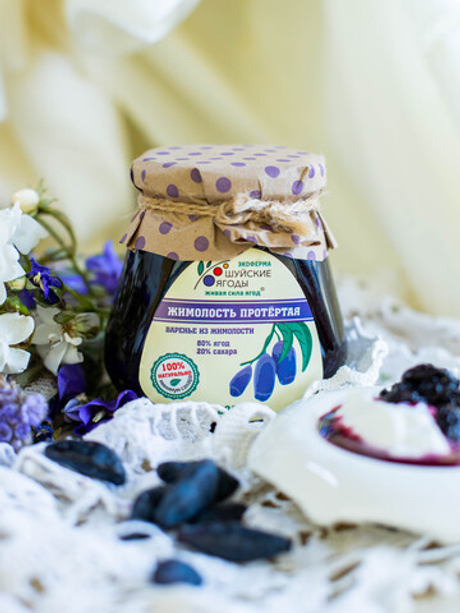 Жимолость протертая с сахаром, 280 г