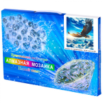 Алмазная мозаика Alingar, на подрамнике, с полным заполнением, (глянц), 20х30 см, 20 цветов, "Орел"