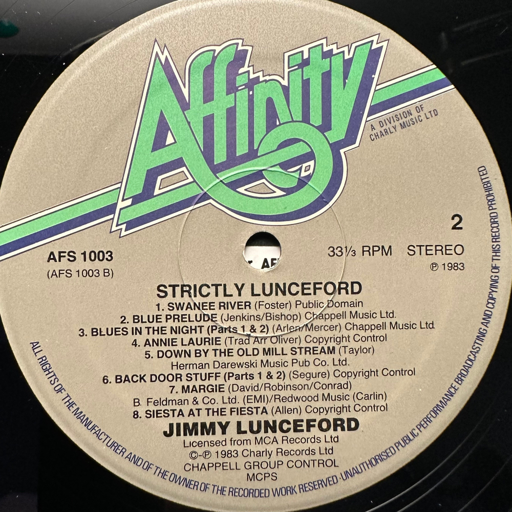 Jimmie Lunceford - Strictly Lunceford (Англия 1983г.)