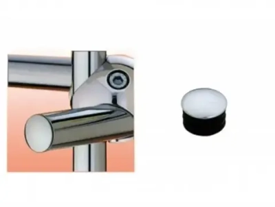 Заглушка декоративная (хром) для трубы 25 мм системы JOKER - 10 шт