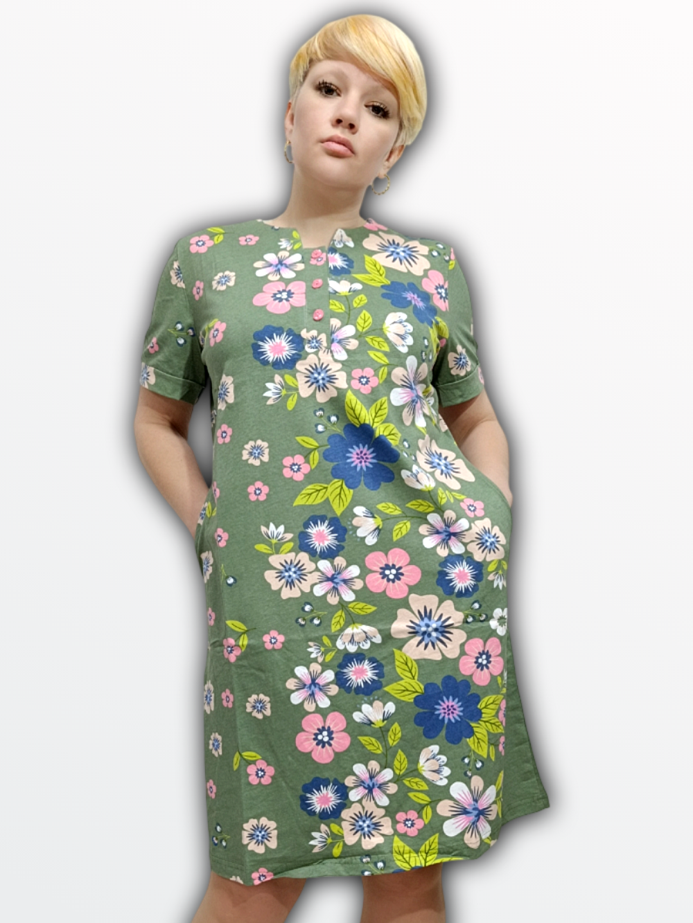 143100 Туника женская зеленая (48)