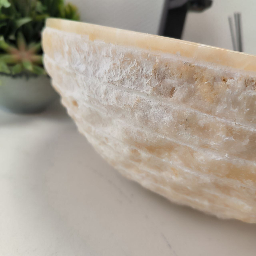 Раковина из оникса Bowl Yellow Marmo BO-62983 40*40*15
