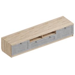 Тумба под ТВ "Филадельфия" ГФ-07 (дуб баррик/жалюзи серый), Велес