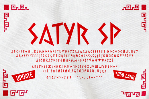 Шрифт Satyr SP