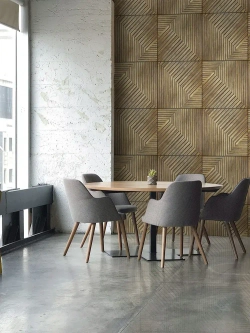 Декоративная стеновая панель ПВХ Дуб медовый 482х482 мм